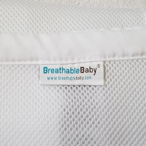 Breathable Baby Mesh Crib Liner White - Picture 5 of 6
